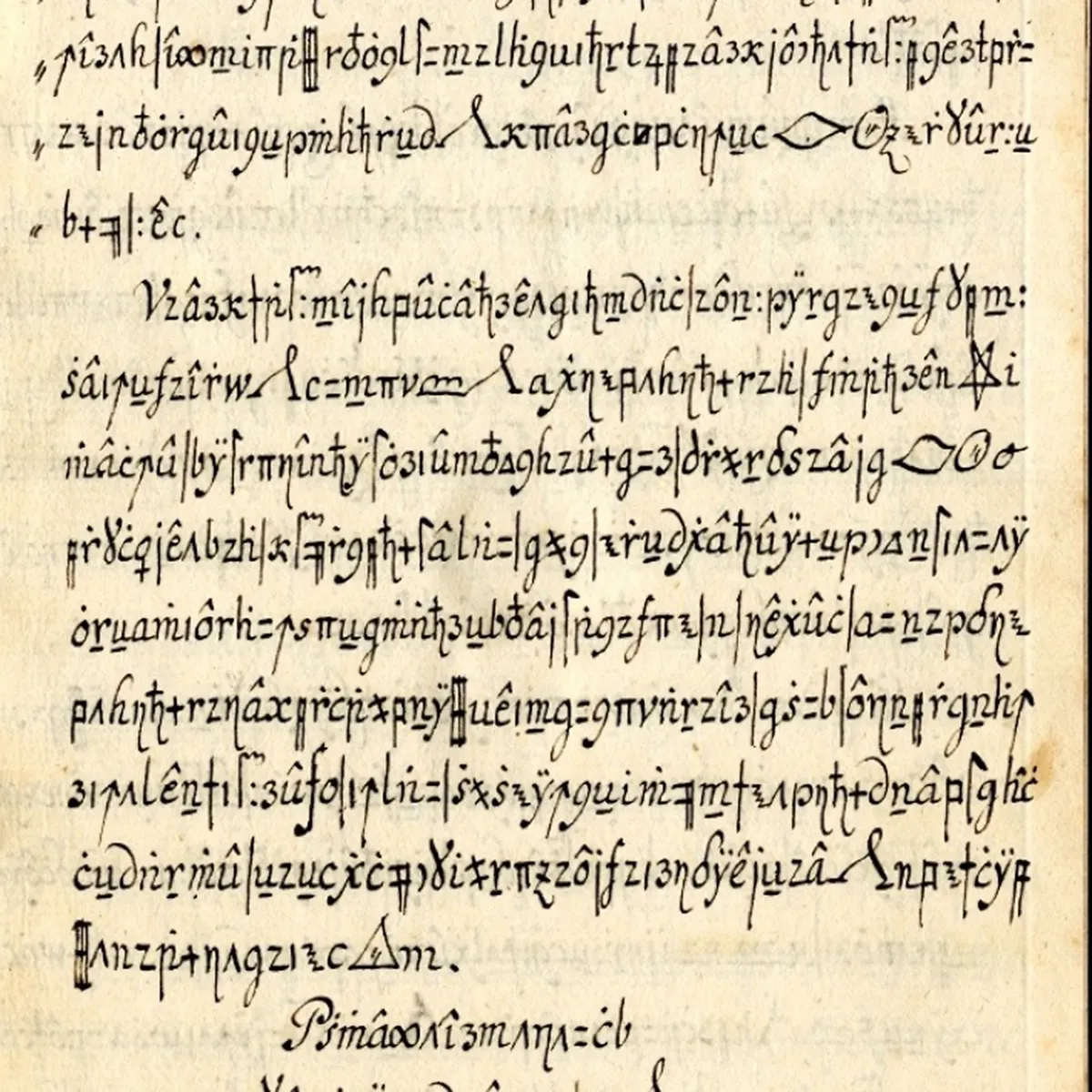 Algunos manuscritos históricos mezclan símbolos inventados, idiomas antiguos y códigos sin clave conocida. Algunos manuscritos históricos mezclan símbolos inventados, idiomas antiguos y códigos sin clave conocida. 