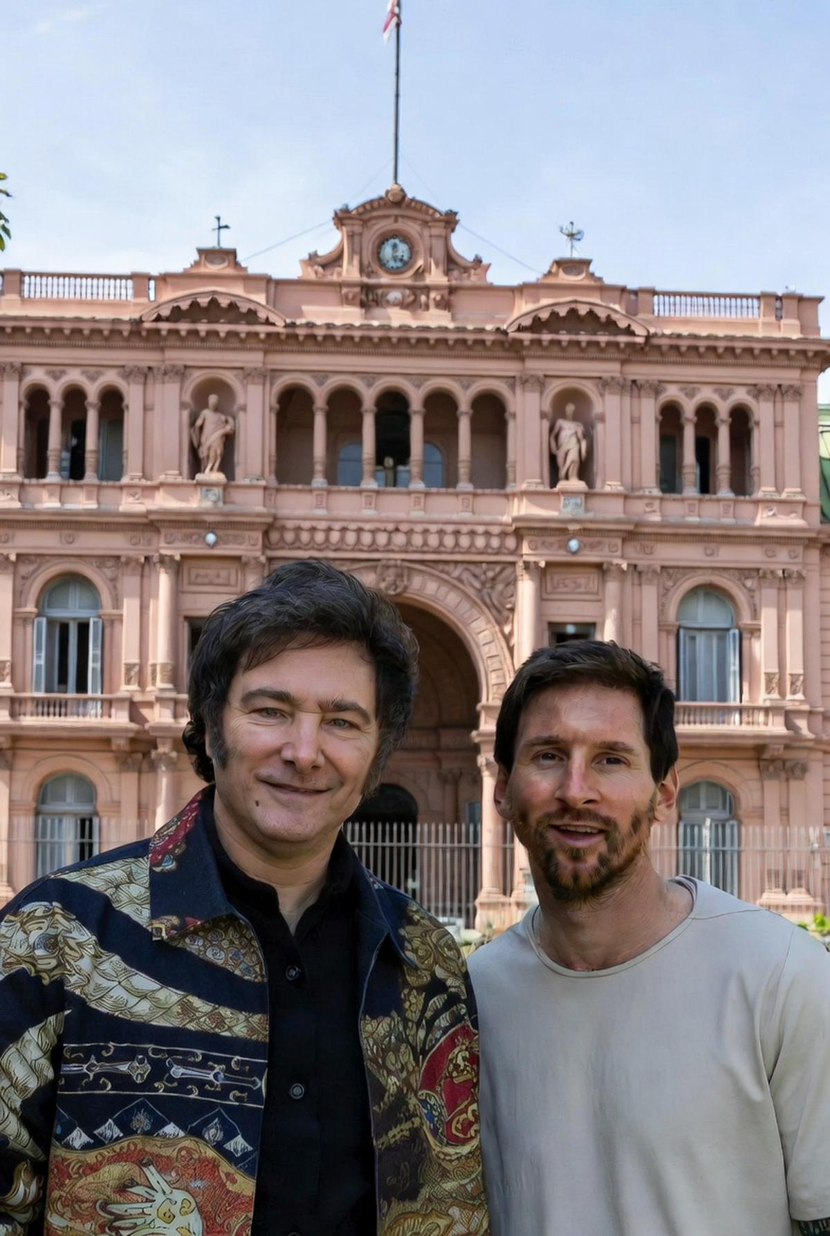 Javier Milei y Lionel Messi