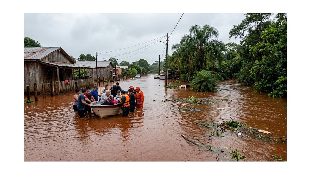 Misiones: 124 viviendas afectadas tras las inundaciones