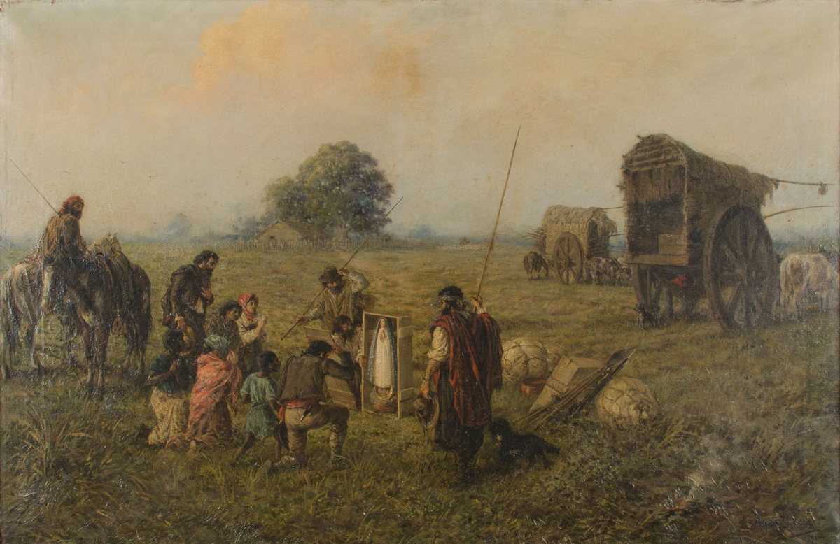 En el año 1630, uno de los carros que transportaba una imagen de la Virgen María se atascó inexplicablemente en Luján de camino a Santiago del Estero. Tomándolo como una señal de que ella no quería irse de ahí, Luján se transformó en epicentro de devoción. En el año 1630, uno de los carros que transportaba una imagen de la Virgen María se atascó inexplicablemente en Luján de camino a Santiago del Estero. Tomándolo como una señal de que ella no quería irse de ahí, Luján se transformó en epicentro de devoción.