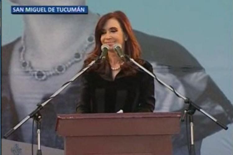 Cristina vivió un momento incómodo en Tucumán. (Foto: Captura de pantalla)