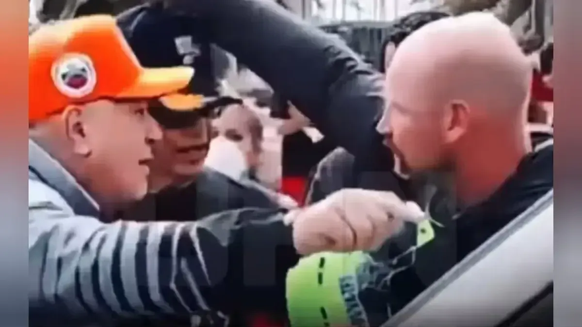 El momento en que el Ministro de Interior de Venezuela se enfrenta con un rescatista de Estados Unidos. El momento en que el Ministro de Interior de Venezuela se enfrenta con un rescatista de Estados Unidos.