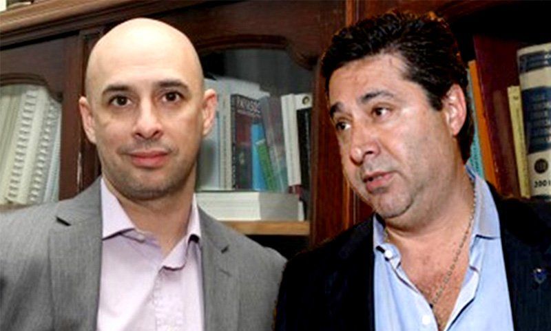 Martín Ocampo y Daniel Angelici. Sólo falta Gustavo Ferrari.