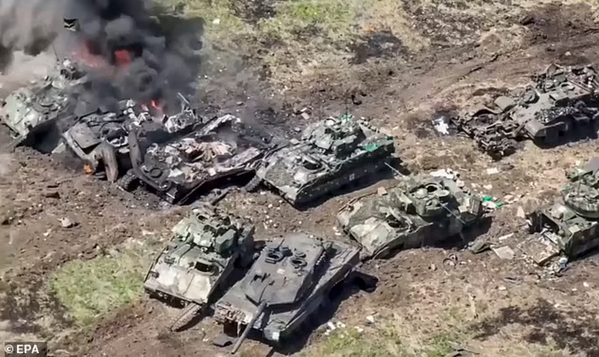 Tanques Leopard 2 "capturados y volados", afirma Rusia.