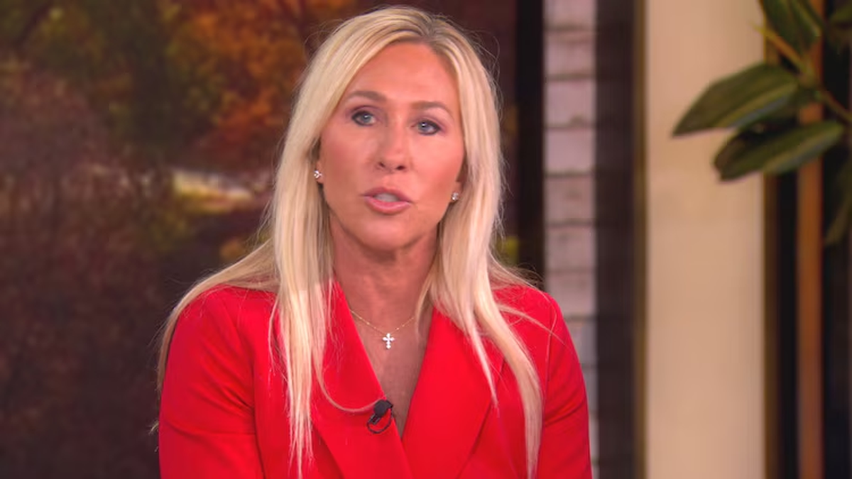 La representante Marjorie Taylor-Greene aparece en el programa The View La representante Marjorie Taylor-Greene aparece en el programa The View 