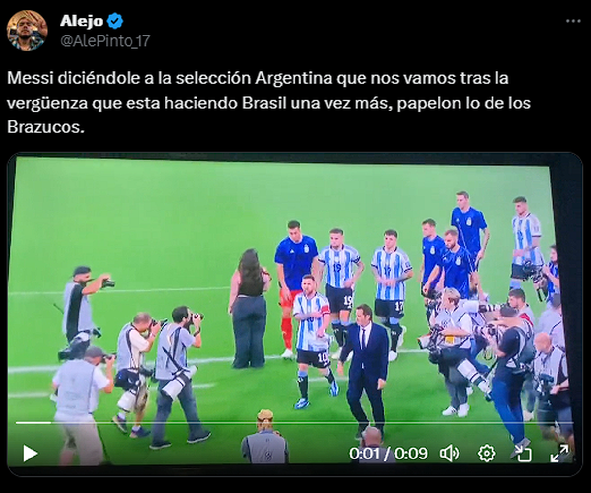 Violentos Incidentes En La Selección Argentina Vs. Brasil