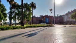altText(Cuenta regresiva: Así amaneció Plaza de Mayo)}