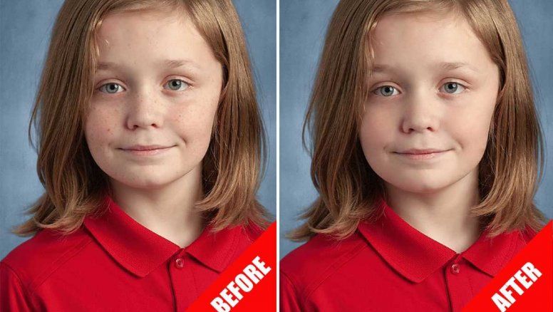 Escalofriante: Photoshopean niños para que luzcan perfectos