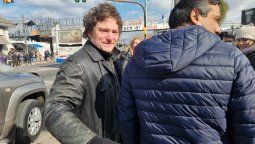 Javier Milei, candidato a presidente, desembarcó en el Gran Buenos Aires.