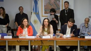 Mariana Zivic (centro) presidenta de la comisión de Intereses Marítimos, en Diputados Mariana Zivic (centro) presidenta de la comisión de Intereses Marítimos, en Diputados