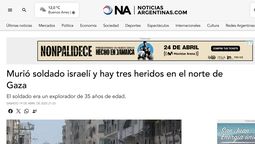 altText(Muchos palestinos muertos en Gaza pero para la agencia NA la noticia es 1 israelí fallecido)}