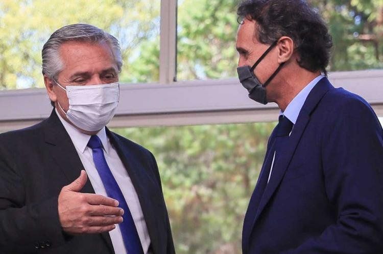 Gabriel Katopodis con Alberto Fernández