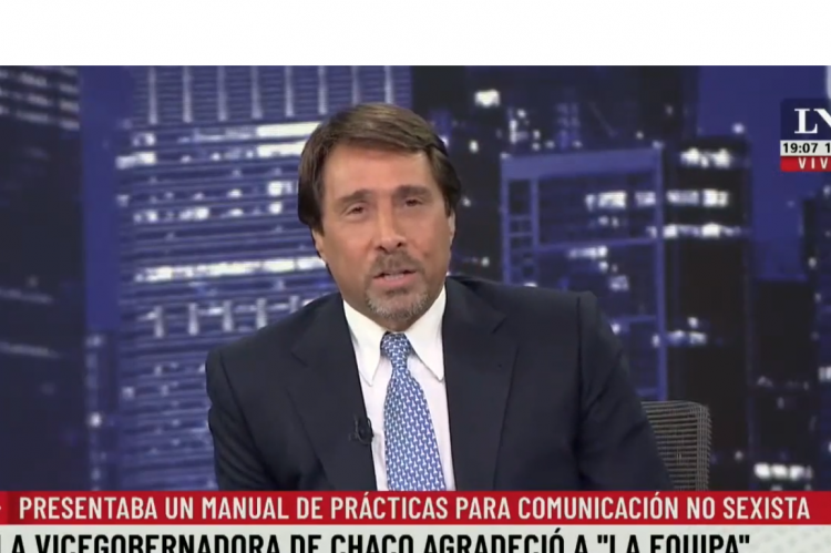 Eduardo Feinmann le pegó a la vicegobernadora de Chaco.