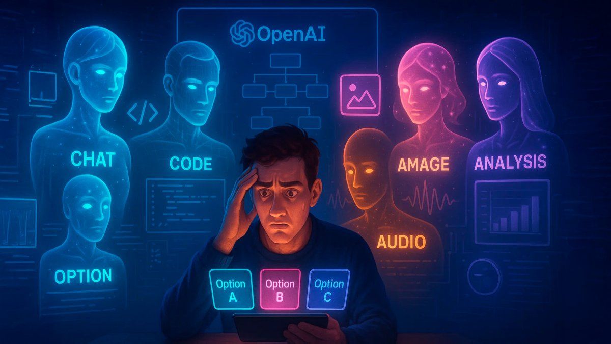 OpenAI revela cómo elegir entre sus modelos de ChatGPT y usuarios quedan sorprendidos thumbnail