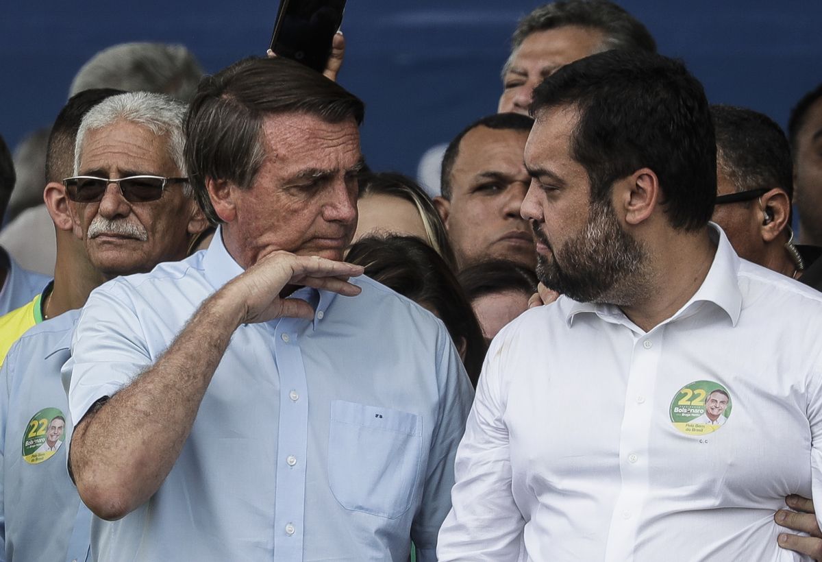 Cláudio Castro y Jair Bolsonaro. Cláudio Castro y Jair Bolsonaro.
