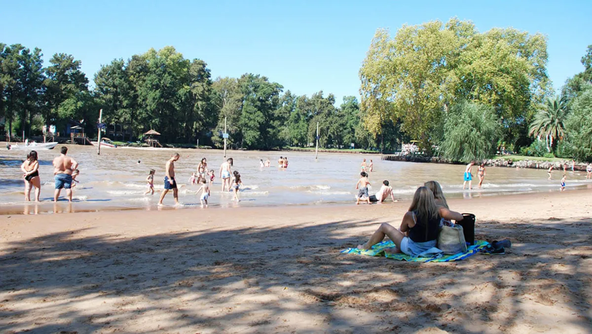 Una playa que arrasa en Buenos Aires. Una playa que arrasa en Buenos Aires.