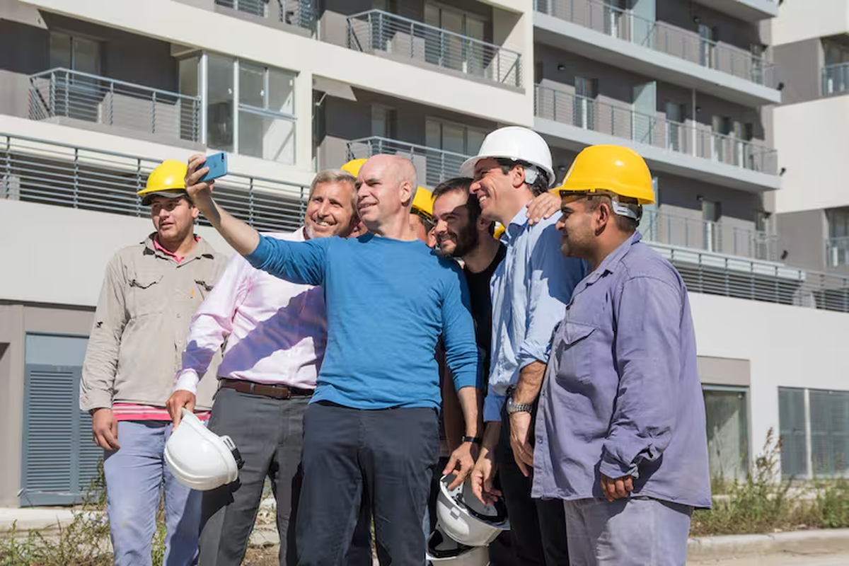 Larreta y Frigerio durante la construcción del complejo (Foto: Prensa GCBA) Larreta y Frigerio durante la construcción del complejo (Foto: Prensa GCBA)