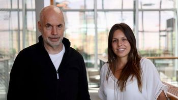 Inés Liendo con Horacio Rodríguez Larreta. Inés Liendo con Horacio Rodríguez Larreta.
