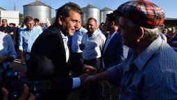 Sergio Massa saludó y dialogó con tamberos Pyme en Villa María