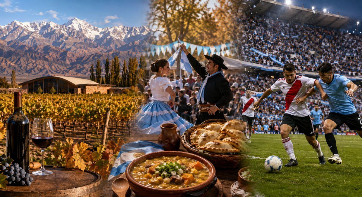 Mendoza, las fiestas regionales y el fútbol marcaron parte del movimiento turístico del 25 de Mayo, en un fin de semana largo atravesado por escapadas cortas y consumo local.