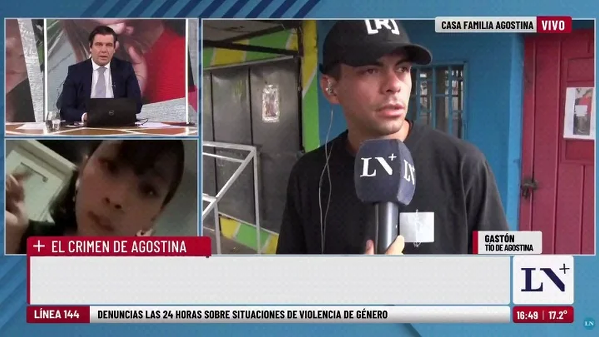 Gastón, otro de los tíos, cuestionó a referentes feministas y artistas y generó una fuerte polarización. Mientras algunos respaldaron su reclamo, otros señalaron que la responsabilidad principal corresponde al asesino y al Estado. Foto: Captura LN+ Gastón, otro de los tíos, cuestionó a referentes feministas y artistas y generó una fuerte polarización. Mientras algunos respaldaron su reclamo, otros señalaron que la responsabilidad principal corresponde al asesino y al Estado. Foto: Captura LN+