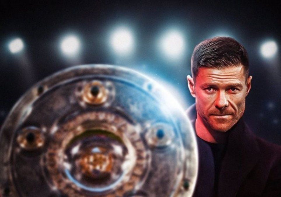 Xabi Alonso, DT del Bayer Leverkusen que este domingo puede ser campeón de la Bundesliga.