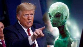 Trump tendría un discurso listo para anunciar la existencia de vida extraterrestre