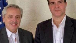 Alberto Fernández con Claver-Carone, en una imagen previa al conflicto entre la Argentina y el BID.&nbsp;