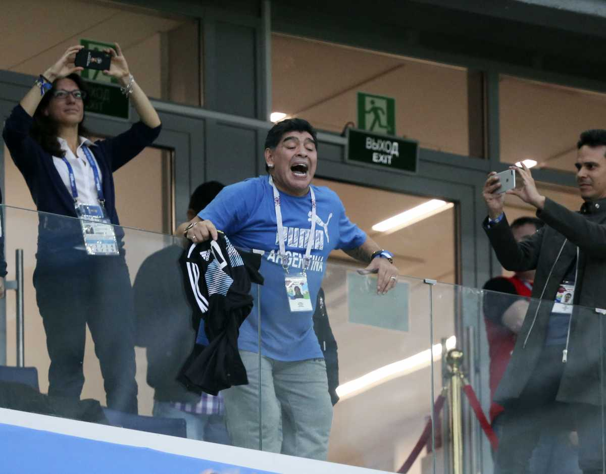 Maradona en el Mundial de Rusia 2018 Maradona en el Mundial de Rusia 2018