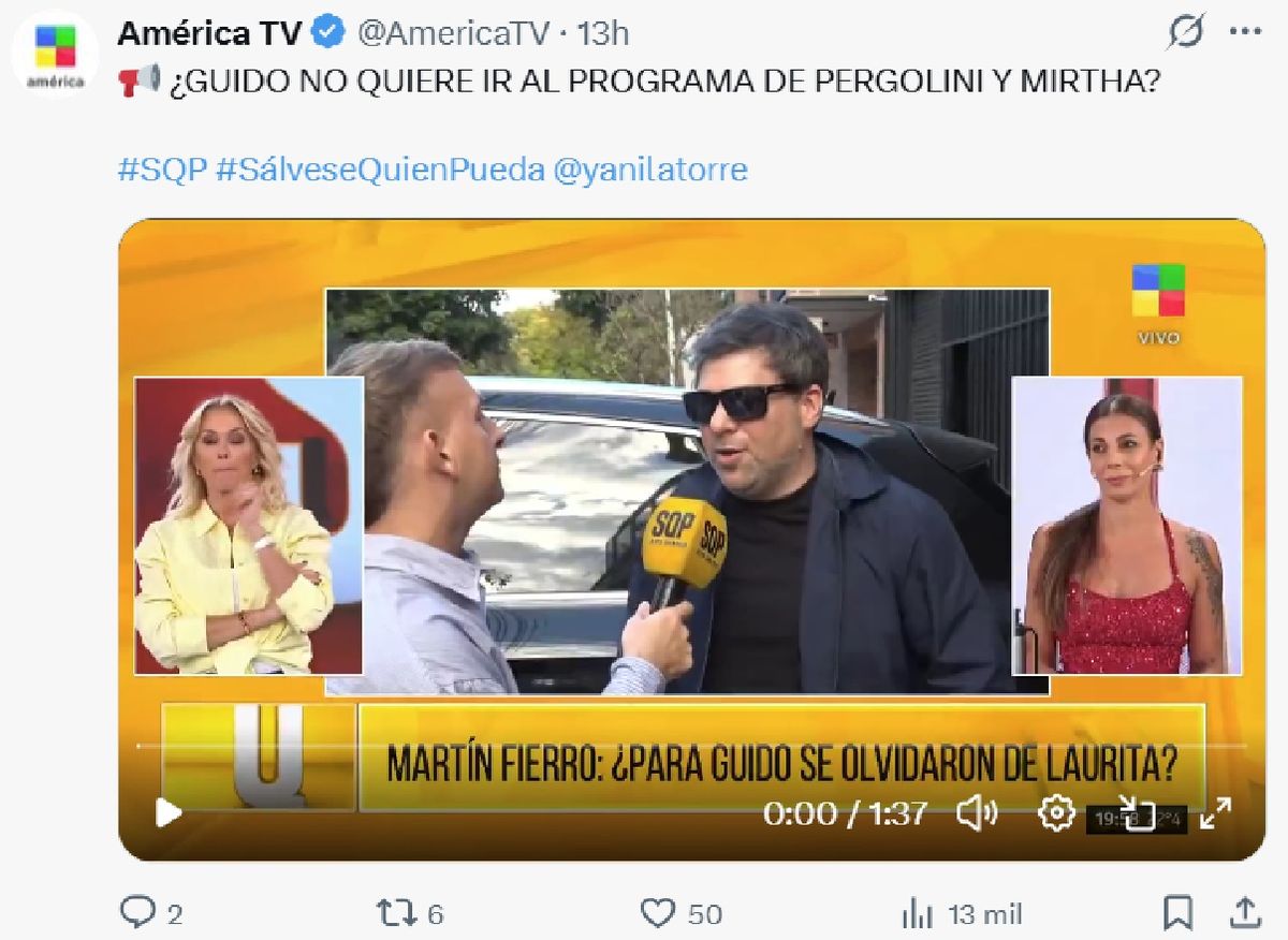 Guido Kazcka contó por qué no fue como entrevistado al programa Otro día perdido. Guido Kazcka contó por qué no fue como entrevistado al programa Otro día perdido.