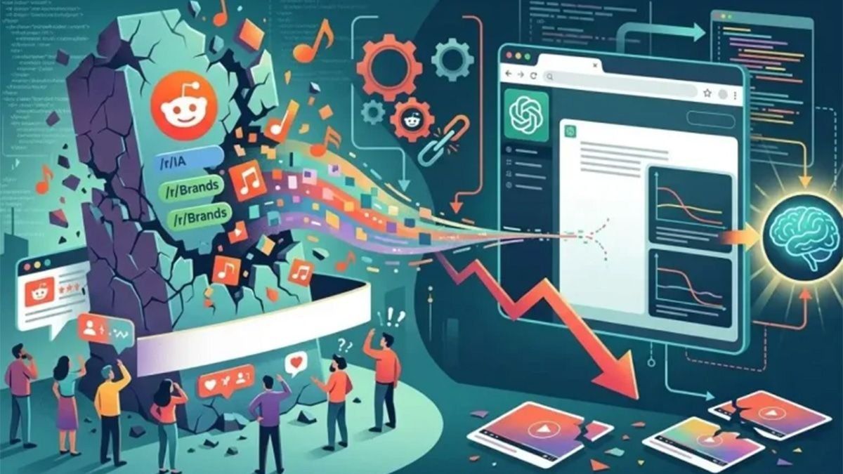 ChatGPTdestrozó a Reddit que tuvo hasta un 86% menos de citas en cuestión de días.