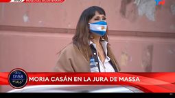 Moria Casán estuvo en la jura de Sergio Massa como superministro de Economía.