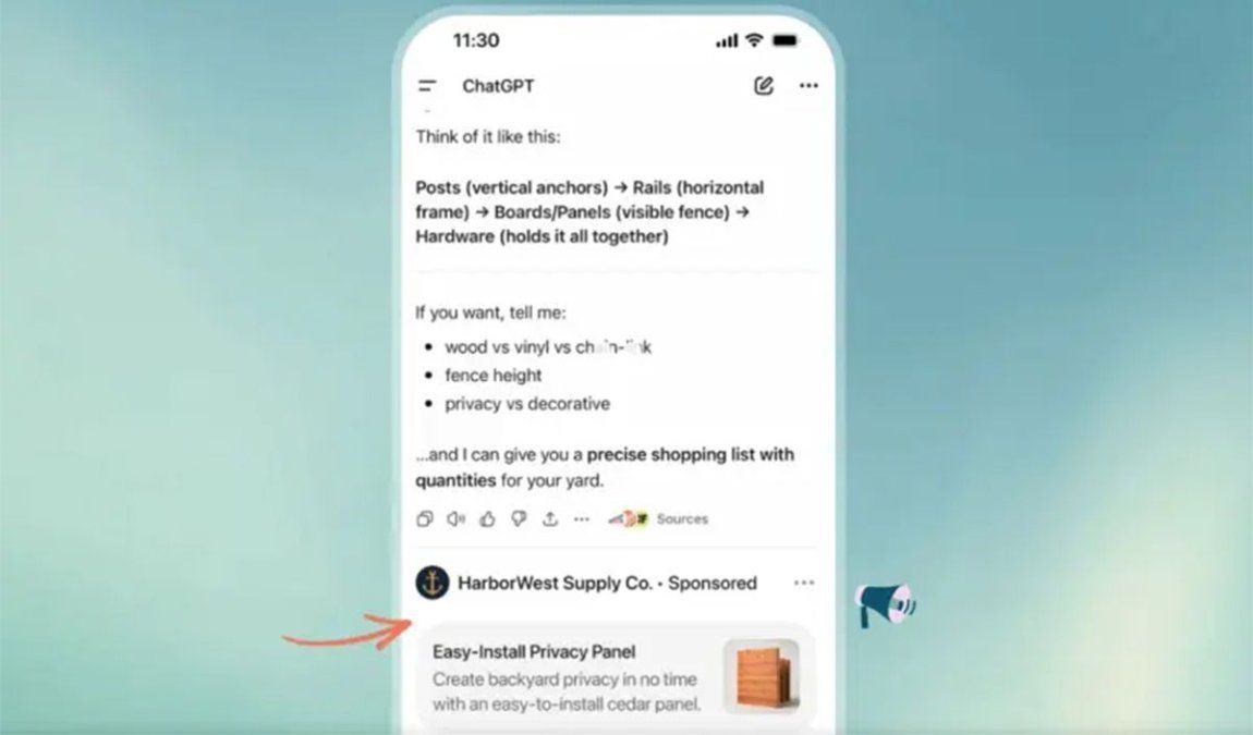 OpenAIanunció el lanzamiento de su propio Ads Manager que permite crear campañas depublicidad en ChatGPT.