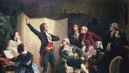 República o monarquía da igual: había que defender a Francia del enemigo. Rouget de Lisle chantant la Marseillaise, por Isidore-Alexandre-Augustin Pils.