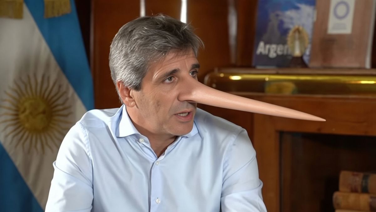 Luis Caputo como Pinocho.