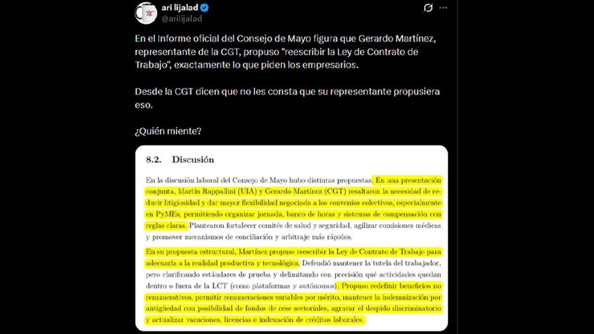 La CGT y versiones confusas sobre el Consejo de Mayo. La CGT y versiones confusas sobre el Consejo de Mayo. 