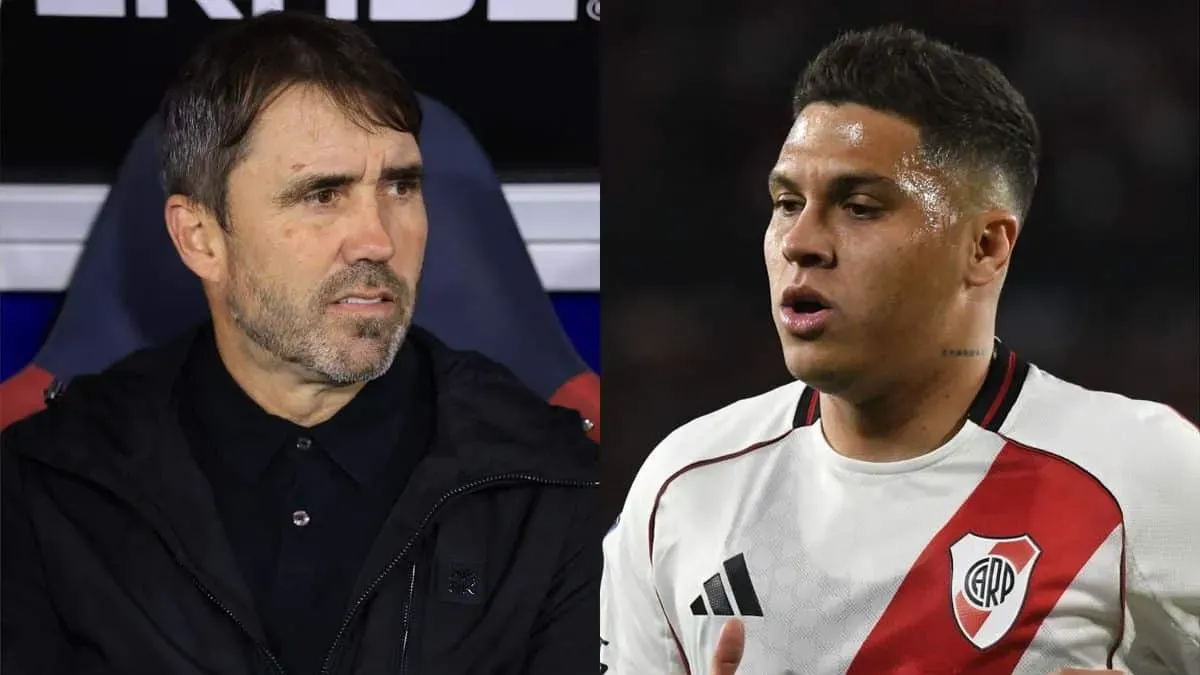 Juanfer Quintero arremetió contra Coudet tras su salida de River.&nbsp;