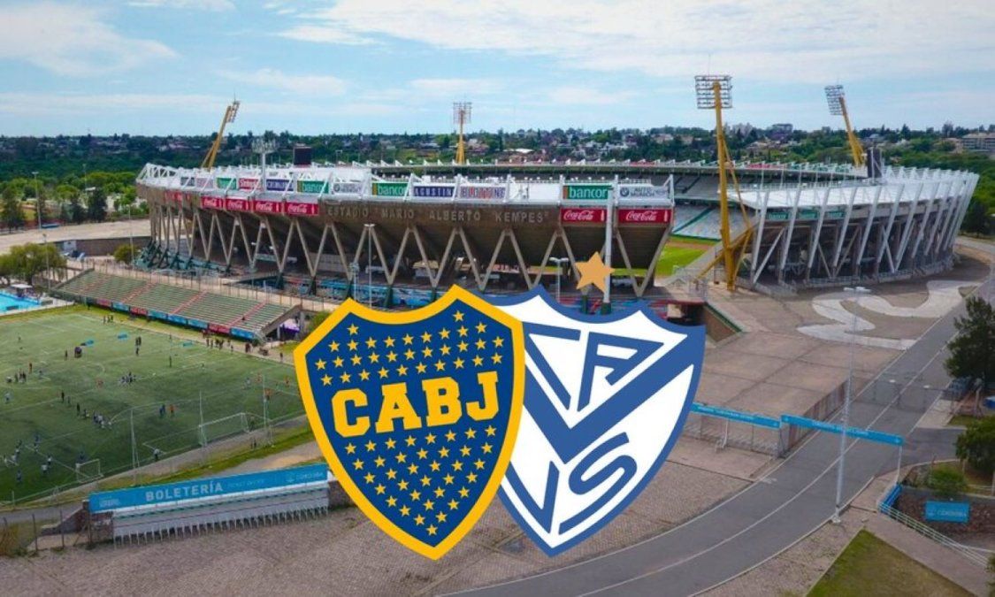 Boca y Vélez se enfrentarán en el Estadio Kempes el miercoles 21:10hs.
