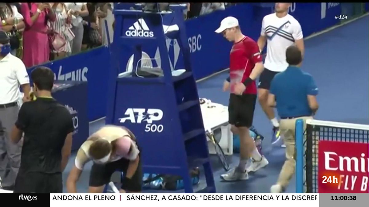 Alexander Zverev pidi&oacute; disculpas tras agredir a un juez de silla a raquetazos que termin&oacute; con su expulsi&oacute;n del ATP 500 de Acapulco de M&eacute;xico 2022. (Foto: Imagen de TV)
