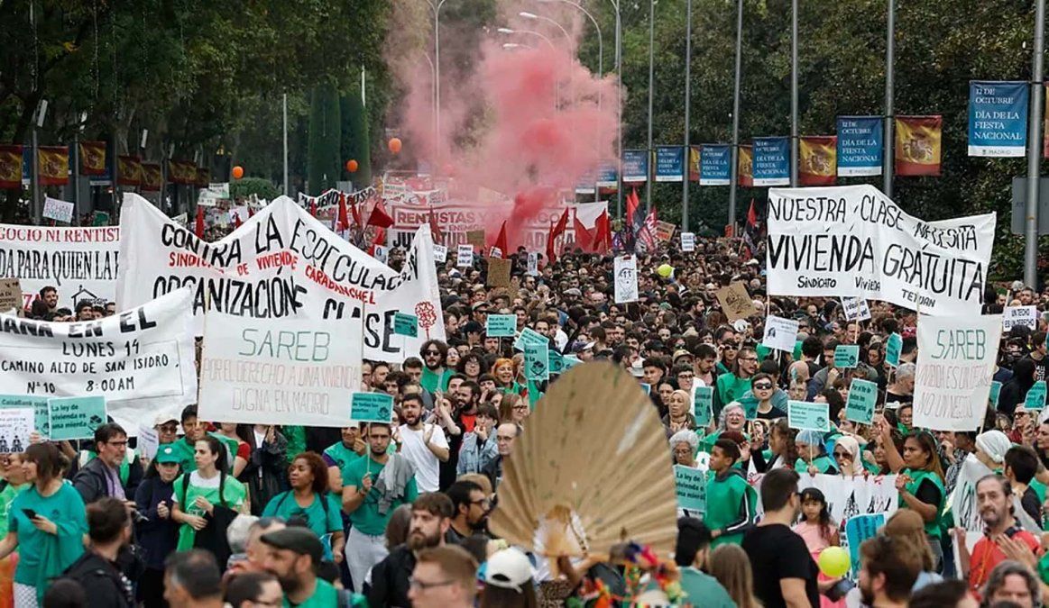 Grandes protestas en España por los precios de los alquileres