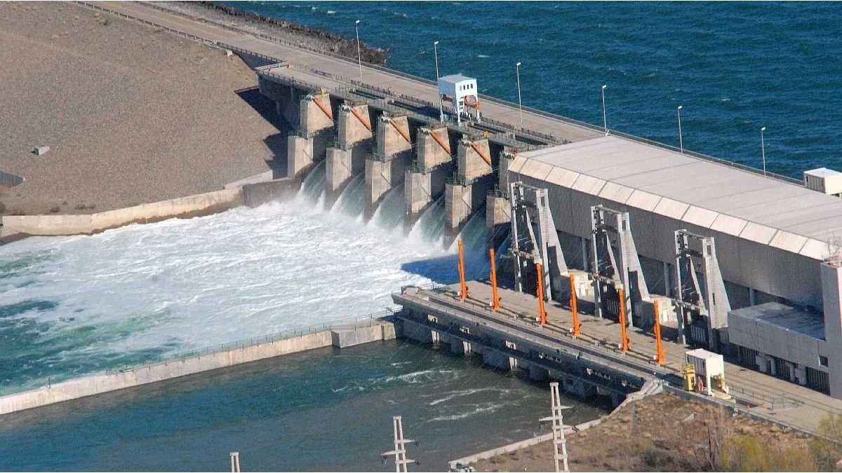 Represa en Comahue. Represa en Comahue.