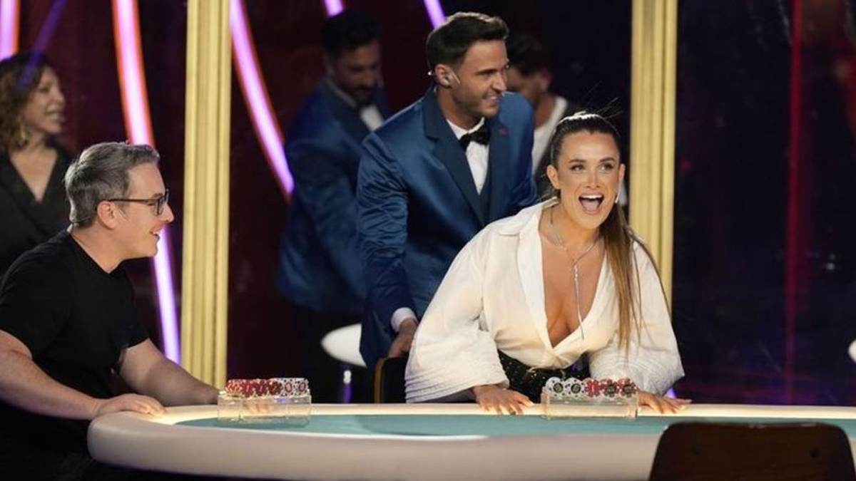 Homs resultó la ganadora del segmento Mi hombre puede del programa de Susana Giménez. Homs resultó la ganadora del segmento Mi hombre puede del programa de Susana Giménez.