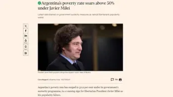 Financial Times advierte que la popularidad de Javier Milei 