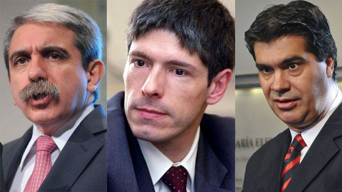 Aníbal Fernández, Juan Manuel Abal Medina y Jorge Capitanich Aníbal Fernández, Juan Manuel Abal Medina y Jorge Capitanich