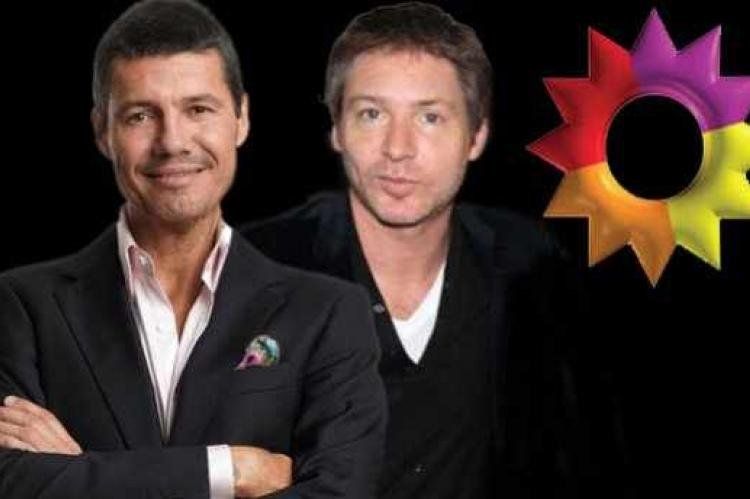 Marcelo Tinelli y Adrián Suar, estrellas de Canal 13.