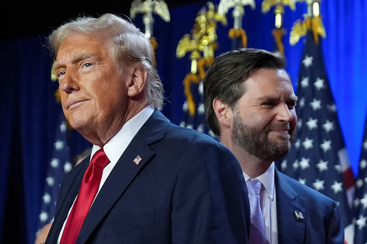 Donald Trump y JD Vance, los ganadores del martes. Donald Trump y JD Vance, los ganadores del martes.