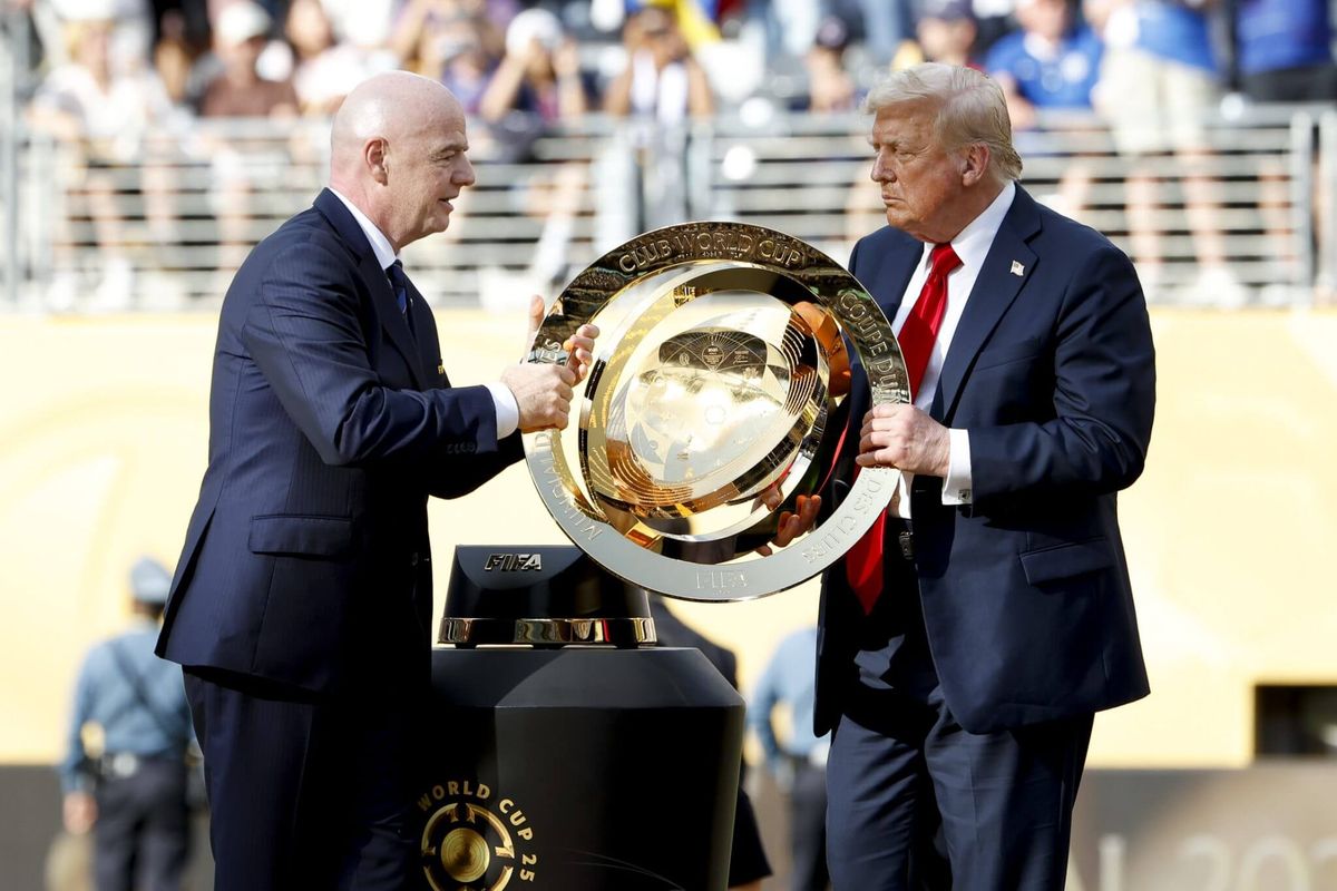Gianni Infantino y su amigo Donald Trump. Gianni Infantino y su amigo Donald Trump.