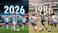 Argentina volvió a hacerle la vida imposible a Inglaterra 40 años después. Lionel Messi heredó a Maradona y las coincidencias con 1986 son una cosa de locos. Foto: Gemini