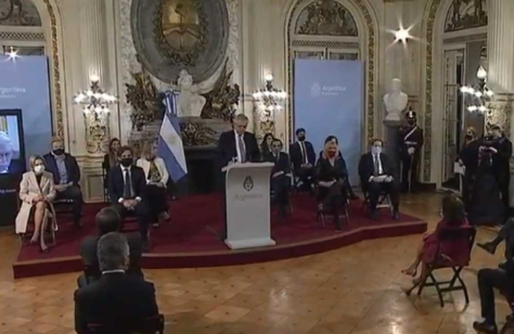 Alberto F. anuncia el envío del proyecto de reforma judicial al Congreso.