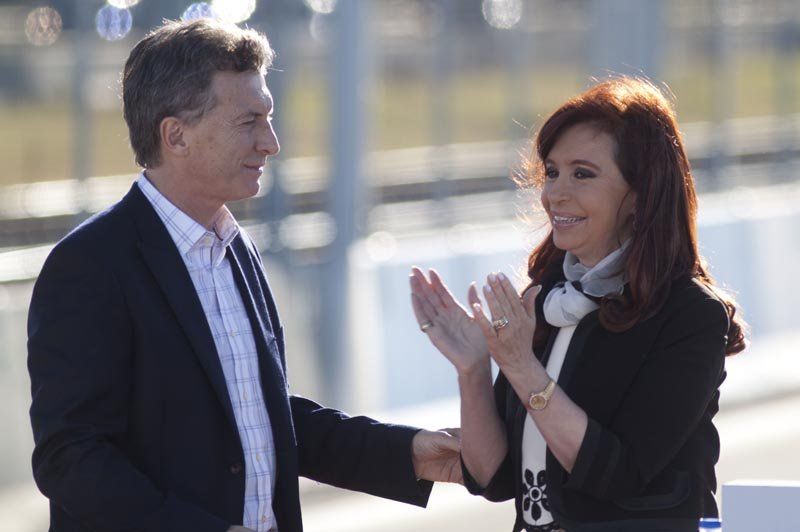 Macri con Cristina, antes de que él fuera Presidente